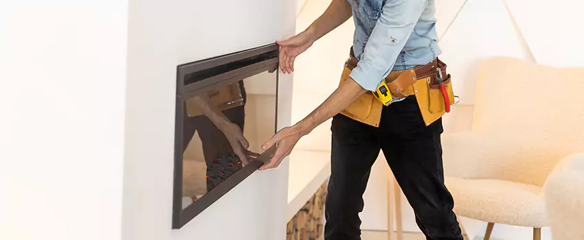 Metal Fireplace Installation in Pasadena, Texas