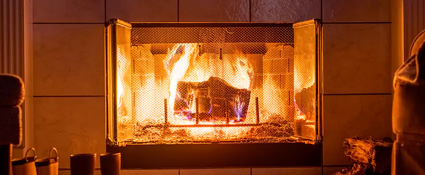 Mendota Hearth Landscape Fireplace Installation in Pasadena, Texas