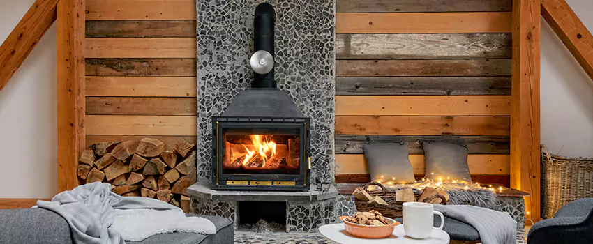 Thelin Hearth Products Direct Vent Gas Stove Fireplace Inspection in Pasadena, Texas